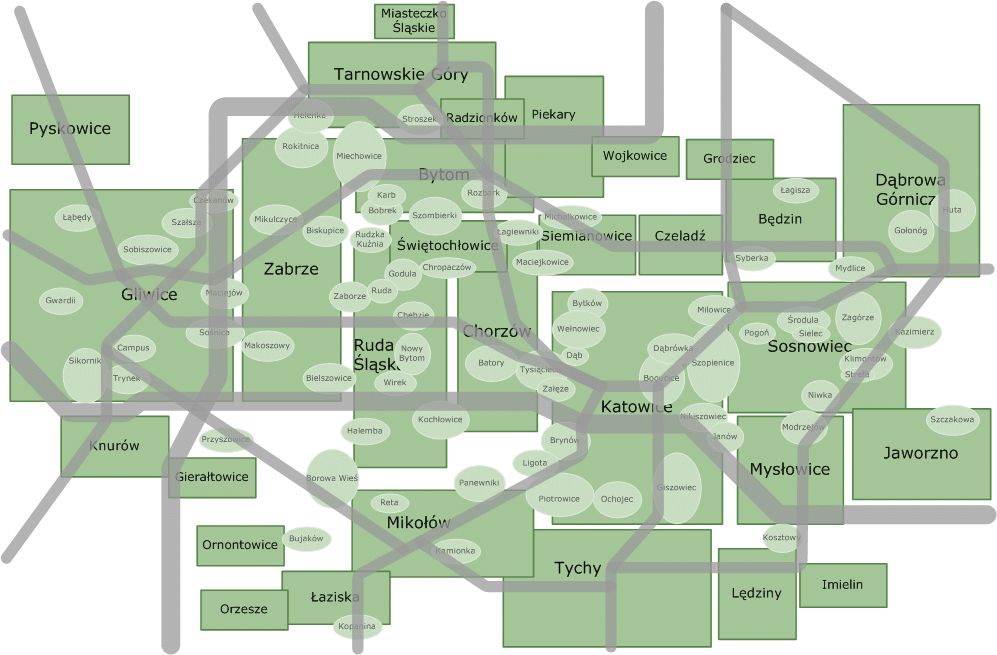 Mapa drogowa Śląska