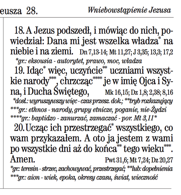skan wersu Mt28:18-20 z przekładu toruńskiego