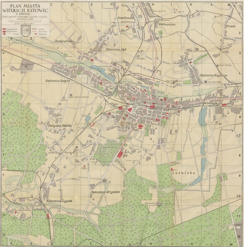 1939 plan katowic przez 1939 - słaby skan